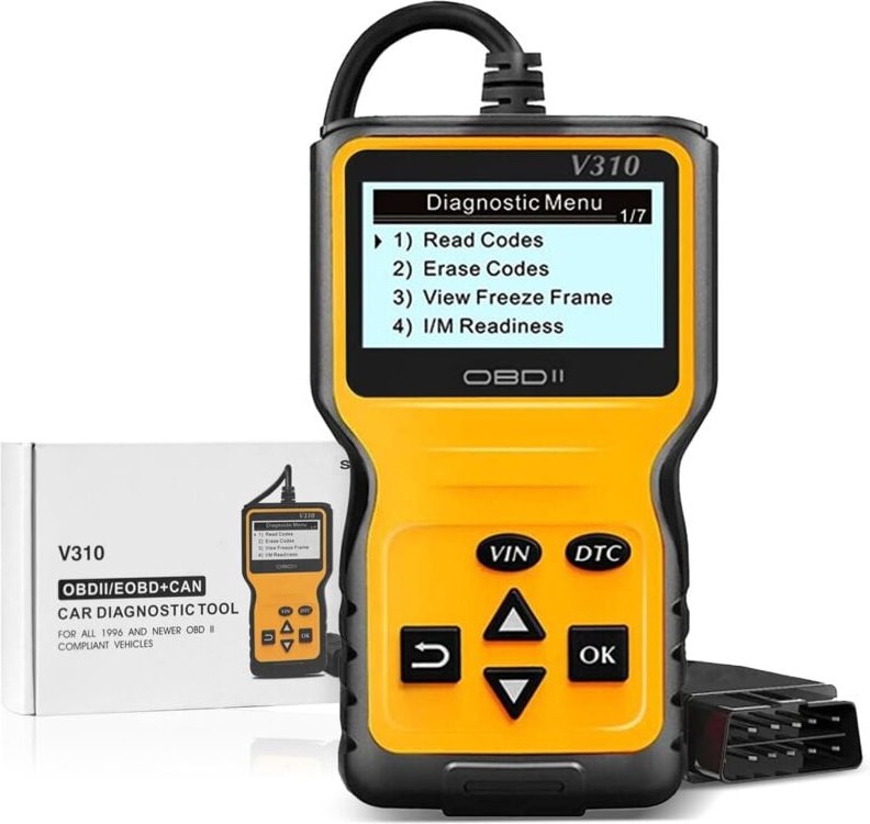 OBD2-Autodiagnosetool, V310 Universal-Autocodeleser-Scanner, OBD-Mehrmarken-Autodiagnose, Diagnosetool für alle OBDII-Pr...