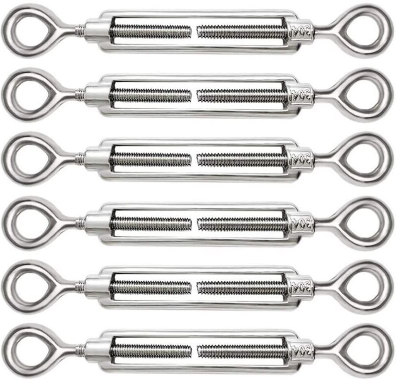 Stück verstellbare M5-Kabelspanner, Öse und Öse aus Edelstahl 304 für Drahtspanner