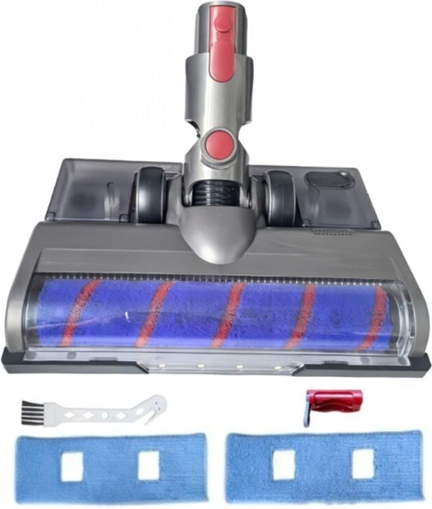 Thumbnail - Für V7 V8 V10 V11 V15 Staubsaugeraufsatz, weicher Rollenbürstenkopf mit LED-Staublichtern, Wassertank und Wischpads