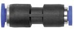 Riegler Gerade Steckverbindung »Blaue Serie« mini, Schlauch-Außen-Ø 4/3, 136.0403M