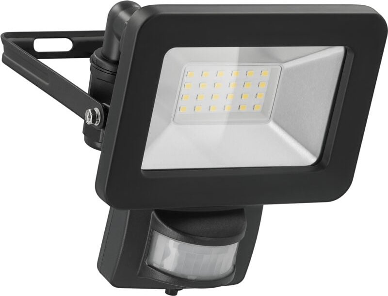 LED-Fluter mit Bewegungsmelder, 20W, 1700lm, 4000K, schwarz - Goobay