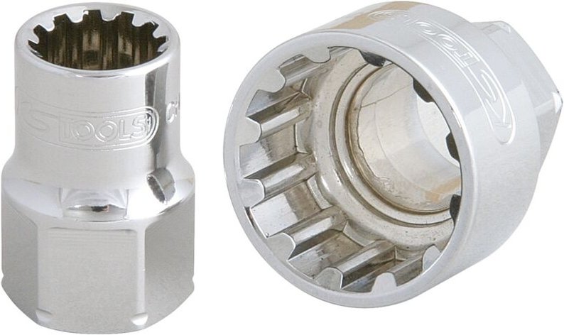 19mm TRIPLEplus Durchgangs-Stecknuss, 14mm