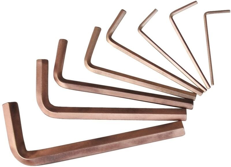 Ks Tools BRONZEplus Innensechskant-Winkelstiftschlüssel-Satz lang 8-teilig