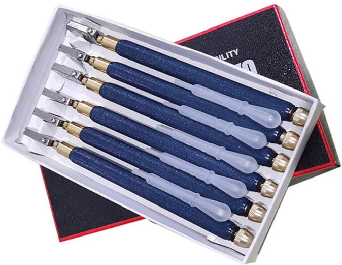 Herramienta profesional para cortar vidrio de carburo de tungsteno con mango de aleación de tungsteno