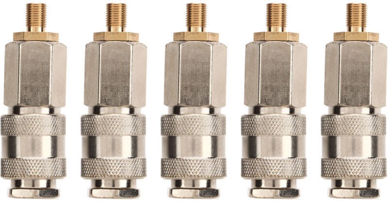 5-teiliges Reifenfüller-Luftkompressor-Adapterset, Presta-zu-Schrader-Ventiladapter, 3-in-1-Luftpumpenzubehör für Luftpu...