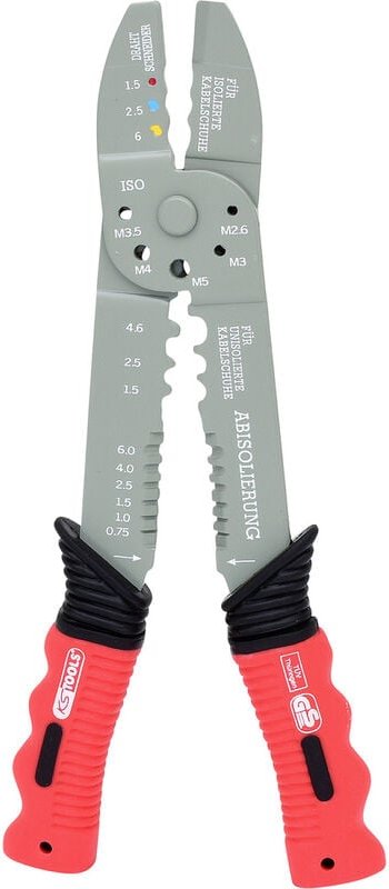 Kstools - Multifunktions-Crimpzange für isolierte und unisolierte Kabelschuhe, 220mm
