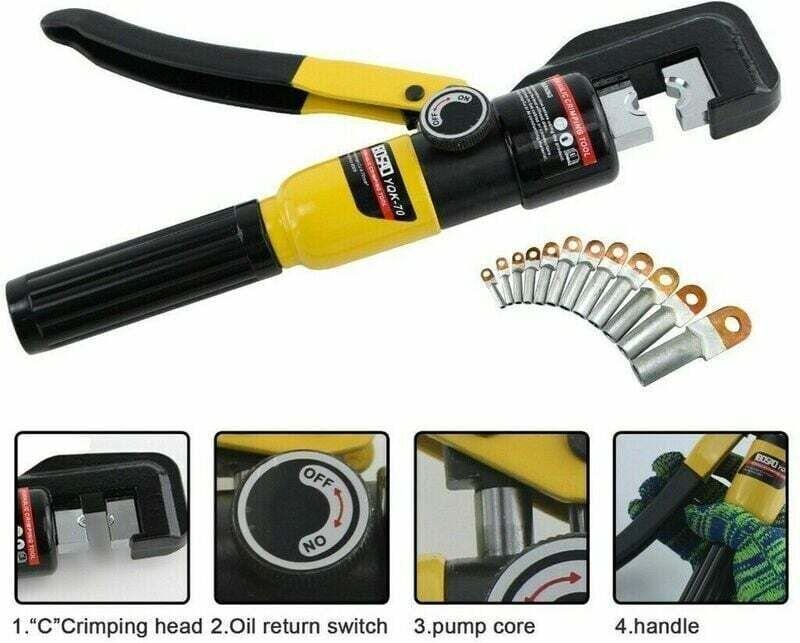 Hydraulische Crimpzange Crimpzange 4-70 mm² Crimpzange für Kabelschuhe