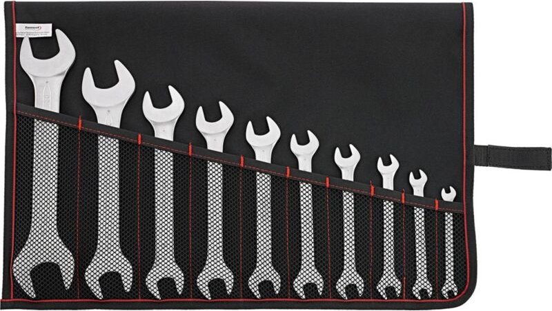 Thumbnail - FORMAT Doppelmaulschlüssel-Set DIN3110 6-32mm 10-teilig in Rolltasche
