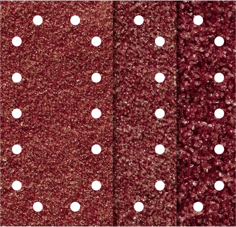 Haftschleifstreifen 115 x 230 mm Korund 5 Stück Schwingschleifer - Wolfcraft