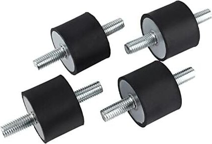 Thumbnail - Zylindrische Anti-Vibrations-Füße, männlich, M10, M8, Gummi-Anti-Vibrations-Anti-Vibrations-Isolationshalterungen, 4 Stü...