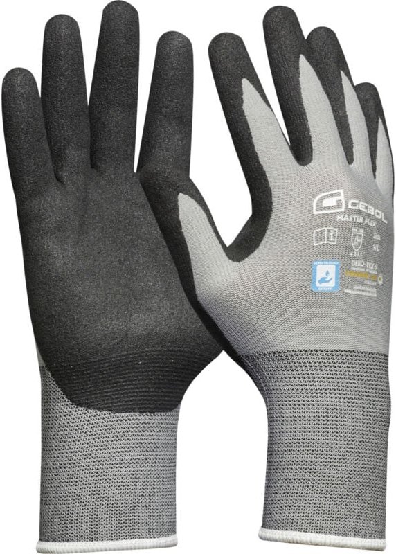 Gebol Handschuh Master Flex grau Gr. 11 Arbeitshandschuh Schutzhandschuh