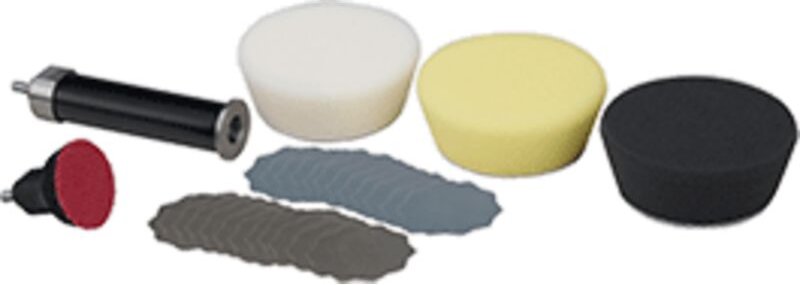 Profi-Schleif- und Polierset mit Schleifteller ø 30 mm und 80 mm Verlängerung - 29070 - Proxxon