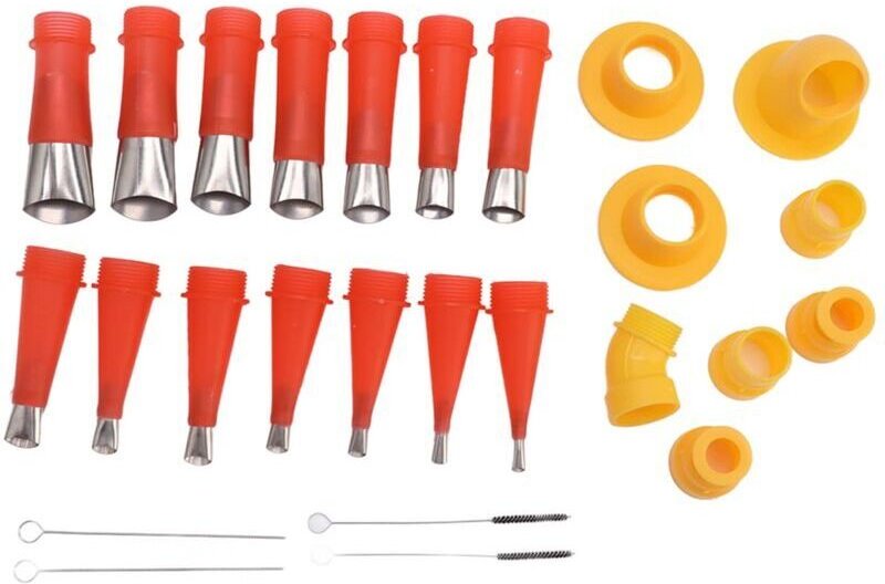 Vtizikl Kit D'outils de Buse en Caoutchouc intégré Universel, Revêtement D'applicateur de Buse de Calfeutrage pour Joint...