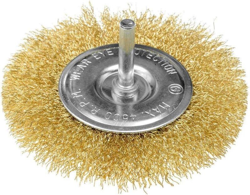 Reinigungsbürste graphite gold Messingdraht 6 mm