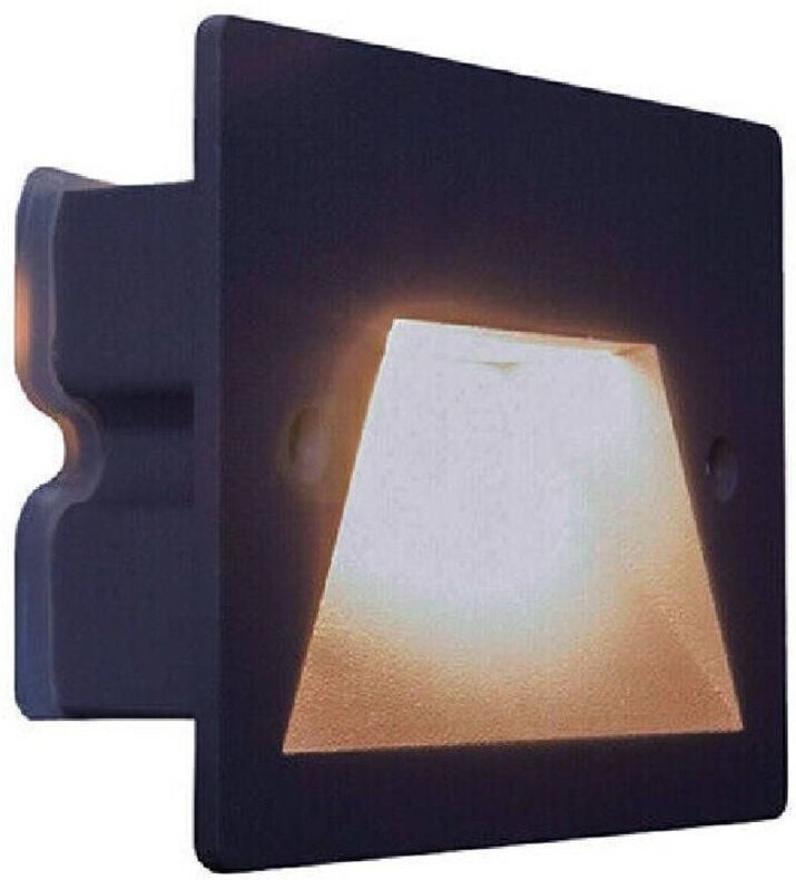 Trade Shop Traesio - Trade Shop - faretto applique luce fred natural calda IP65 ES49 nero -