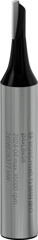 Accessories 2608628377 Nutfräser Hartmetall Länge 51 mm Produktabmessung, ø 4 mm Schaftdurc - Bosch