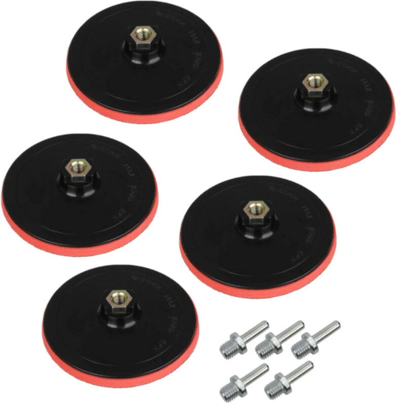 Trade-Shop Klett-Schleifteller / Haftteller / Stützteller / Polierteller mit M14 Spanndorn für Elektrowerkzeuge mit M14 ...