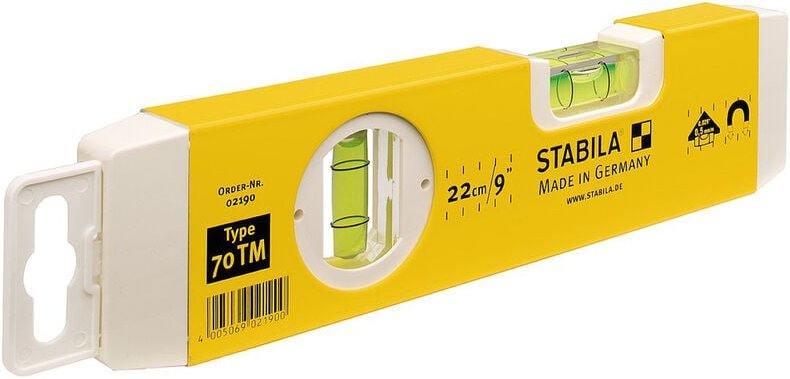 Stabila - Type 70 tm 2190 Torpedo-Wasserwaage mit Magnet 23.50 cm