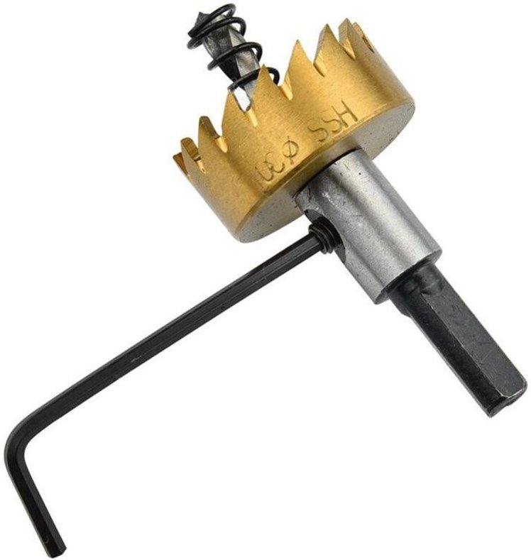 5er-Pack HSS-Lochsägenbohrer, Hochgeschwindigkeitsstahl-Edelstahl-Metallschneider-Set, Metall-Lochsägenbohrer