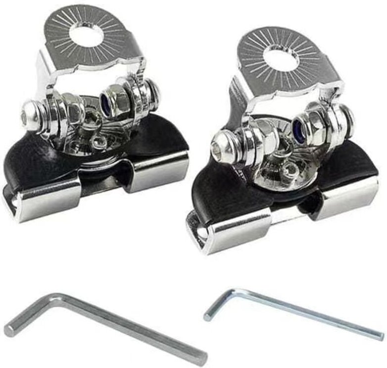 Csparkv - 2 Stück LED-Arbeitsscheinwerferhalterung, Universal-Edelstahl-Motorhauben-LED-Arbeitsscheinwerferhalterung,