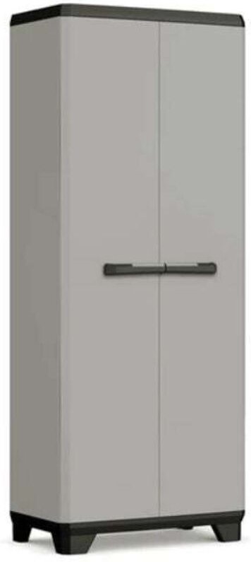 Curver Keter Kleiderschrank mit linearer Höhe, 3 Regale, 173 x 68 x 39 cm, Schwarz, IS246637