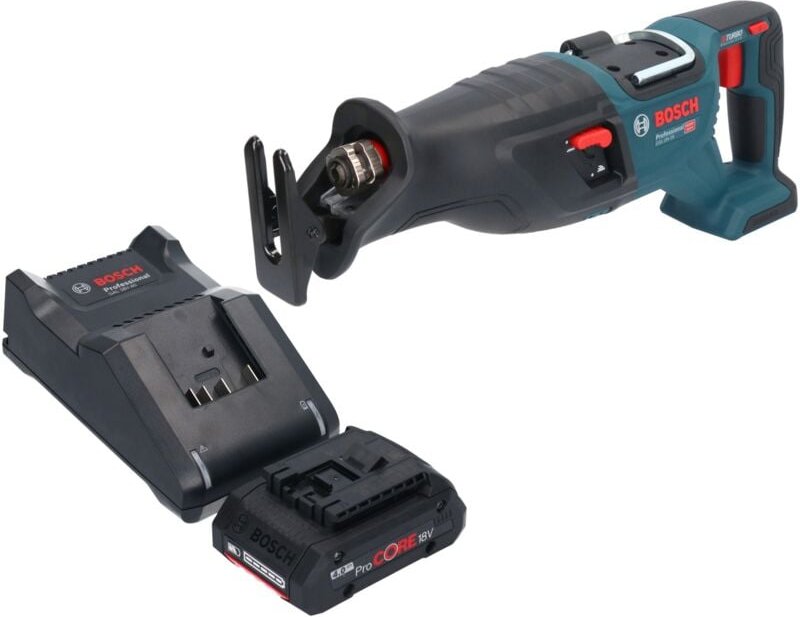 Bosch gsa 18V-28 Professional Akku Säbelsäge 18 v biturbo Brushless + 1x ProCORE Akku 4,0 Ah + Ladegerät