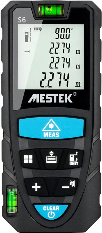 50 m Laser-Entfernungsmesser, digitales Laser-Wasserwaagenmessgerät ±2 mm mit LCD-Hintergrundbeleuchtung und 4-Zeilen-Di...