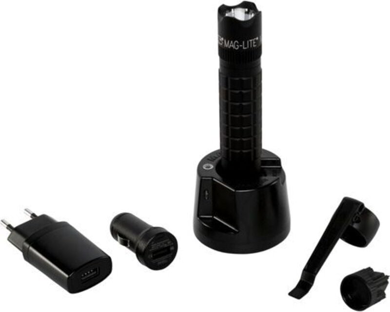 Maglite Mag-Tac Rechargeable crowned bezel schwarz