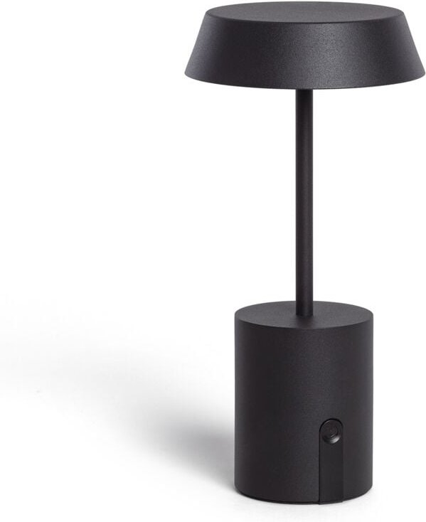 LED Tischleuchte ohne Kabel für den Außenbereich Ula Schwarz