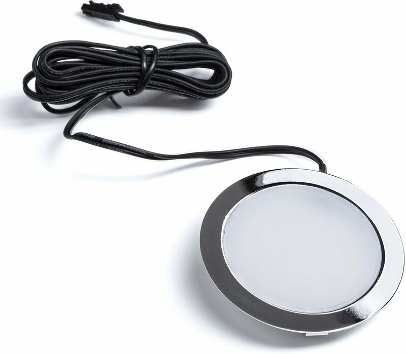 So-tech - 3er Pack - led Möbeleinbauleuchte giulia 12 v 3W Chrom poliert kaltweiß miniAMP