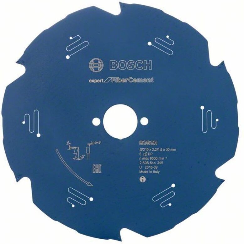 Kreissägeblatt Expert for Fibre Cement, 210 x 30 x 2,2 mm, 6 - Bosch
