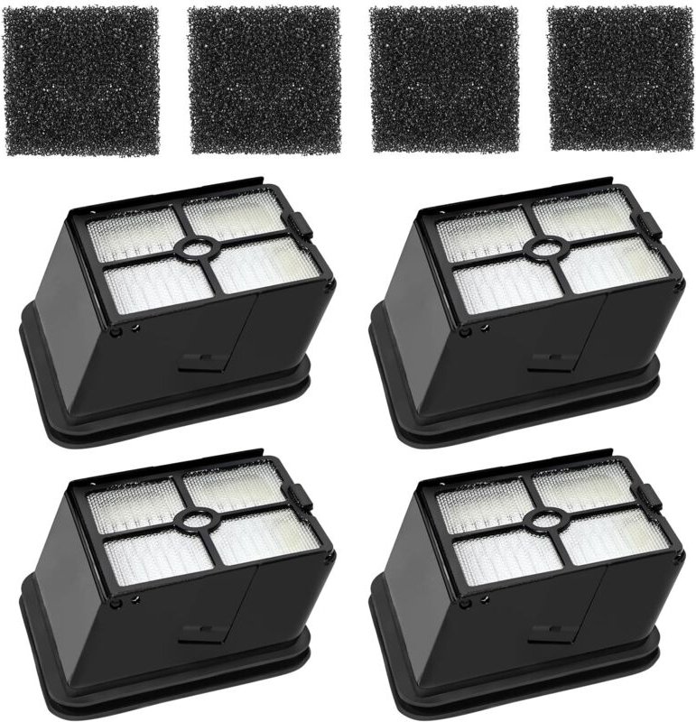 HEPA Ersatzfilter für Rowenta X-Clean 4 / X-Clean 5 Staubsauger – waschbar & wiederverwendbar, 4-teilig (Nicht kompatibe...