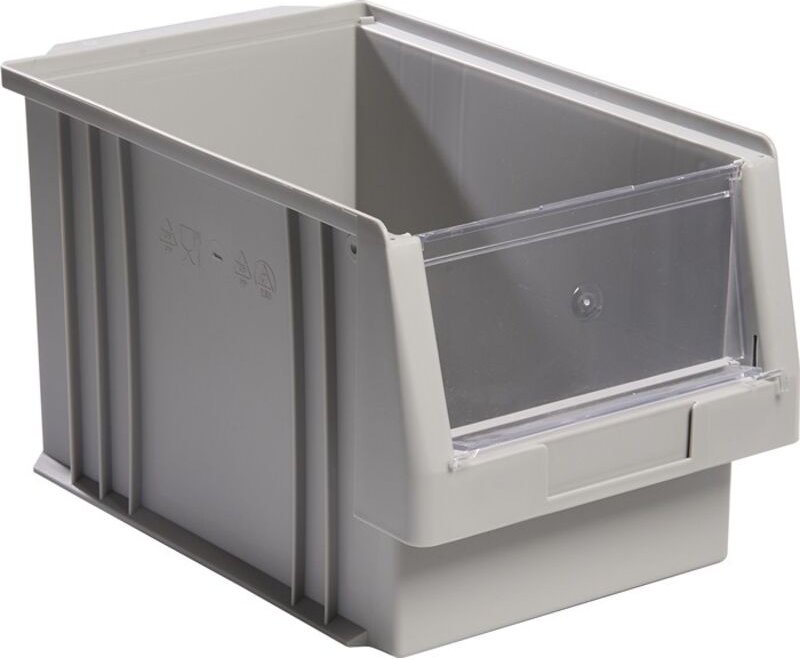 La-ka-pe 01450 02 05 Sichtlagerkasten plk L330xB213xH200mm pp grau