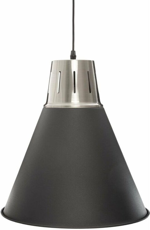 Hängelampe mit kegelförmigem Schirm, ø 33 cm, schwarz