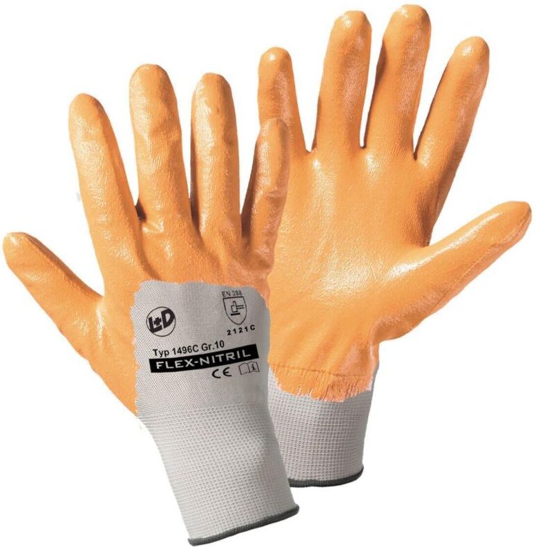 Thumbnail - Leipold Doehle Flex-Nitril 1496C-11 Polyester Arbeitshandschuh Größe (Handschuhe): 11, xxl en 388
