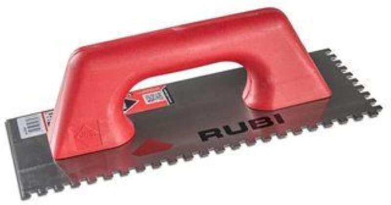 Rubi - Stahlkamm 28cm (6x 6) geschlossener Kunststoffgriff 65966