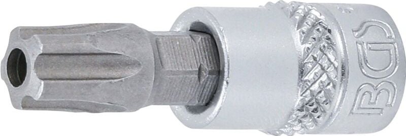Thumbnail - Bit-Einsatz Antrieb Innenvierkant 6,3 mm (1/4') TS-Profil (für Torx Plus) mit Bohrung TS45