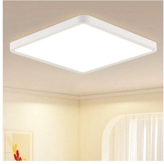 Led Deckenleuchte Kaltweiß 4000K Quadrat 23x23cm Deckenleuchte für Schlafzimmer, Wohnzimmer, Küche 18W
