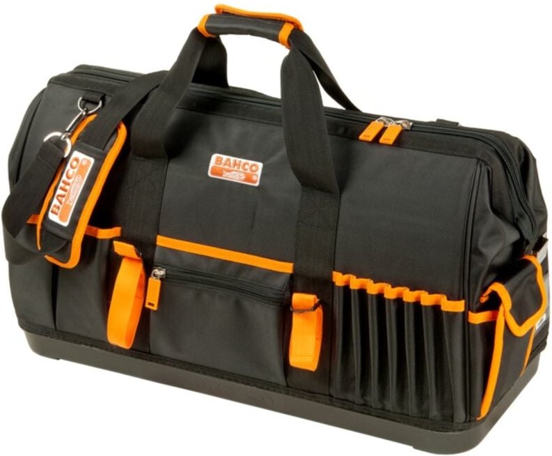 Stoff-Werkzeugtasche, oben geschlossen, mit festem Boden, 48 l, 260 mm x 255 mm x 610 mm - Bahco