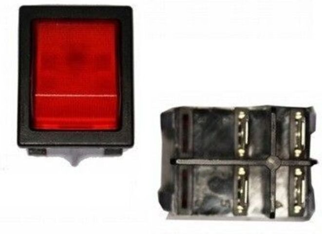 EDM - Versenkter roter Lichtschalter 4 Pins