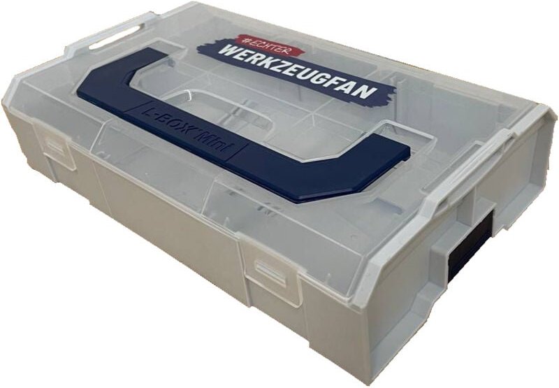 Gotools - Echter Werkzeugfan Systemkoffer L-Boxx mini grau mit transparentem Deckel
