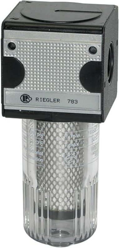 Aktivkohlefilter »multifix«, mit PC-Behälter, bg 1, g 1/4 - Riegler