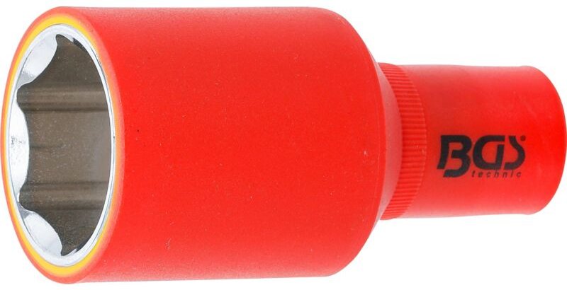 BGS VDE-Steckschlüssel-Einsatz Sechskant Antrieb Innenvierkant 12,5 mm (1/2") SW 32 mm - 72082