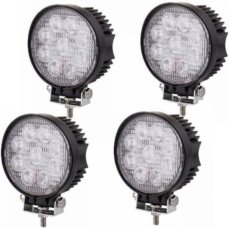 Trade Shop Traesio - Trade Shop - 4 x 27W LED-Licht Scheinwerfer Arbeitsleuchte Scheinwerfer Auto lkw Jeep suv 12V 24V -