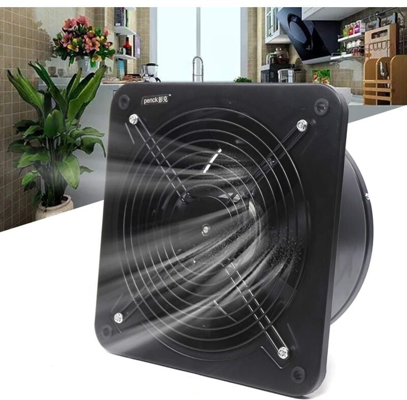 Wand-Abluftventilator, 220 V AC, 2850 m³/h, Haushalts-Abluftventilator, Abluftventilator, für Badezimmer, Küche, Garage,...