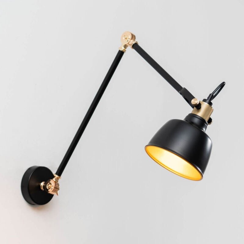 Thumbnail - Gelenkige industrielle Bürowandlampe - Addis