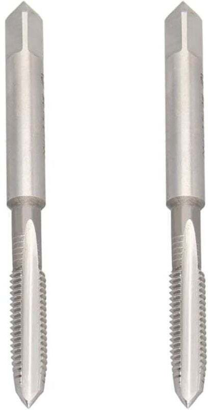 Satz mit 2 Linksgewinde-Maschinengewindebohrern M6 x 1,00 mm aus H2-Schnellarbeitsstahl für Reparaturen und routinemäßig...