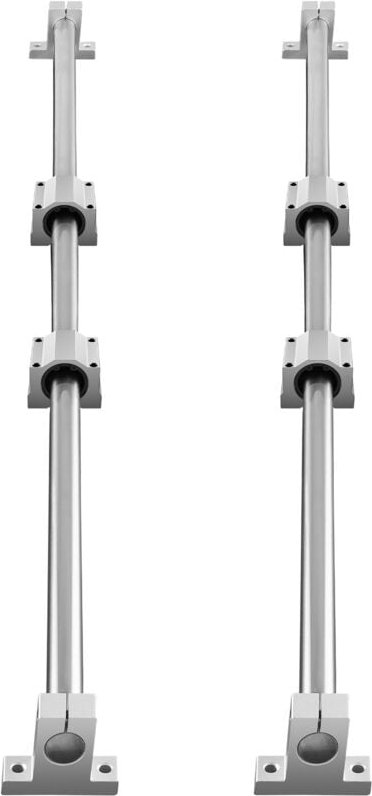 Mophorn Linearführungsschienensatz, SFC16 1000 mm, 2 Stück 39,4 Zoll SFC16-Schienen, 4 Stück SC16-Gleitblöcke, 4 Stück S...