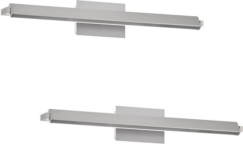 2er set led Wandlampen Silber schwenkbar & dimmbar, Breite 60cm