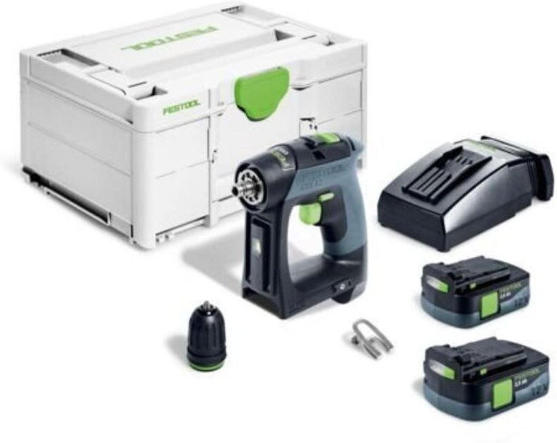 Akku-Bohrschrauber cxs 12 2,5-Plus inkl. 2x 12V 2,5 Ah Akku - Festool